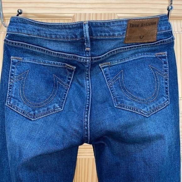𝅺TRUE Religion Blue Sara Cigarette Jeans Size 26 - Picture 10 of 14